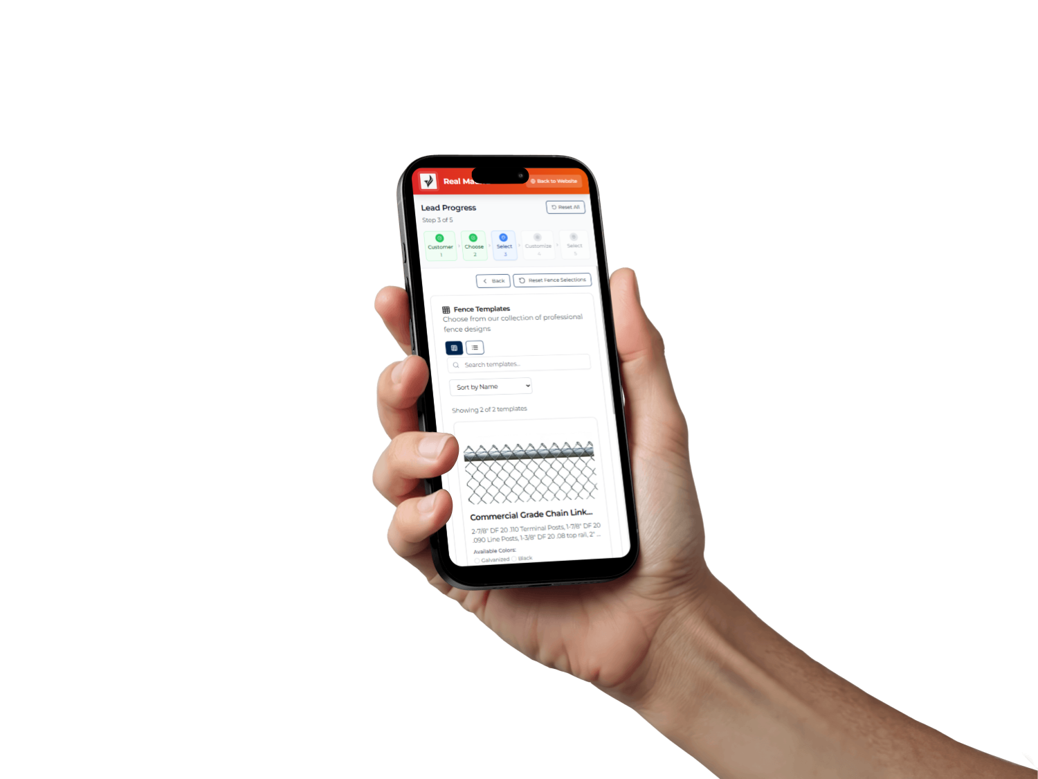 Lead Generator App on mobile